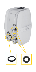 A, B C Seals for lazy spa repair