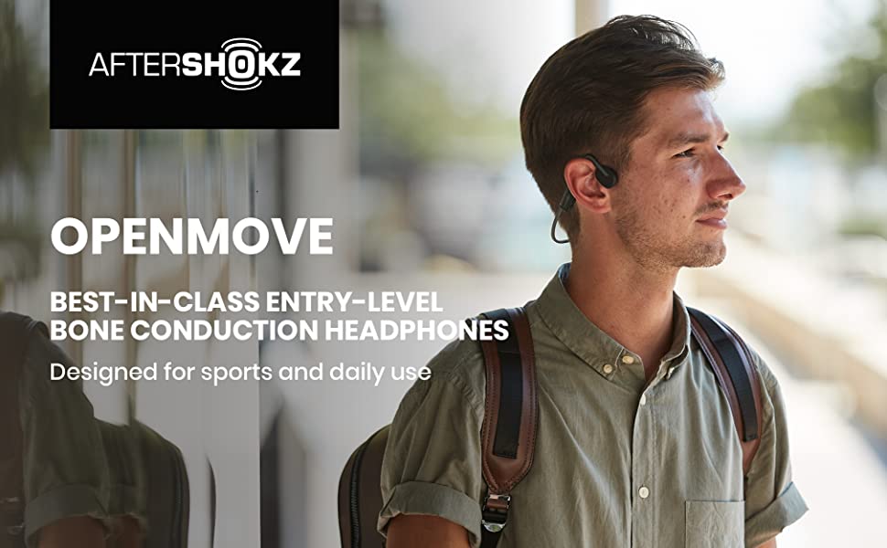 aftershokz openmove bone conduction headphone