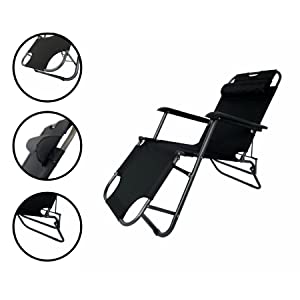 Outdoor deck chair headrest