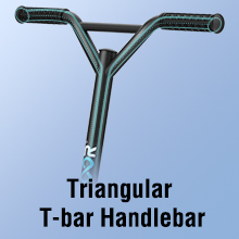 stunt scooter with silicone grips