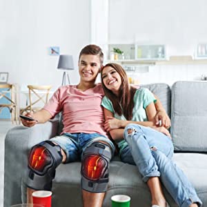 knee massager built-in thermal protection module