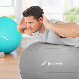 ANTI BURST The Honey Comb Structure of gym ball makes it safer and longer lasting than others.