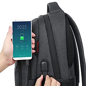 Travel Laptop Backpack with USB Charging&Headphone Port