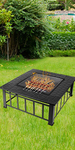 square fire pit