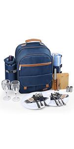 Blue Picnic Backpack
