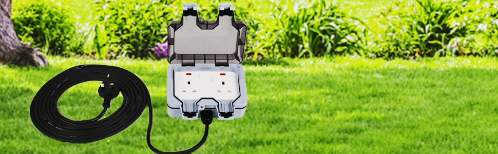 UK Plug Outdoor Wall Socket