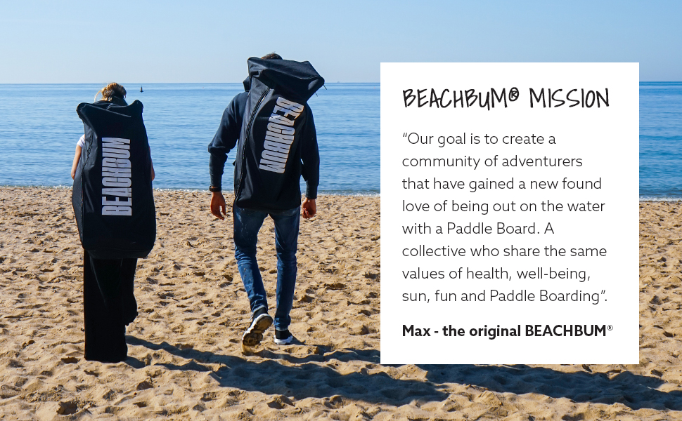 BEACHBUM - Inflatable Stand Up Paddle Board - Beginner Set that Includes 10 ft 6 in Paddle Board