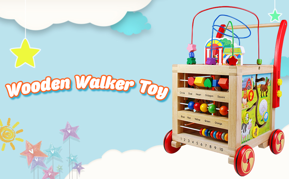 Wooden walker toy