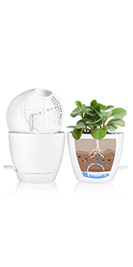 20cm plant pots indoor 3 pack