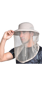 Mosquito Head Net Mesh Hat Unisex