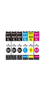 Kamo 603xl ink cartridges multipack 
