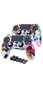 PS4 controller Skin, Anti-slip Silicone Cover Case for Sony PS4/Slim/Pro Dualshock 4 Controller 