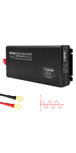 1500W Pure Sine Wave Power Inverter