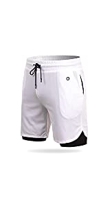 Arcweg Mens Running Shorts Gym 2 in 1 Sports Shorts