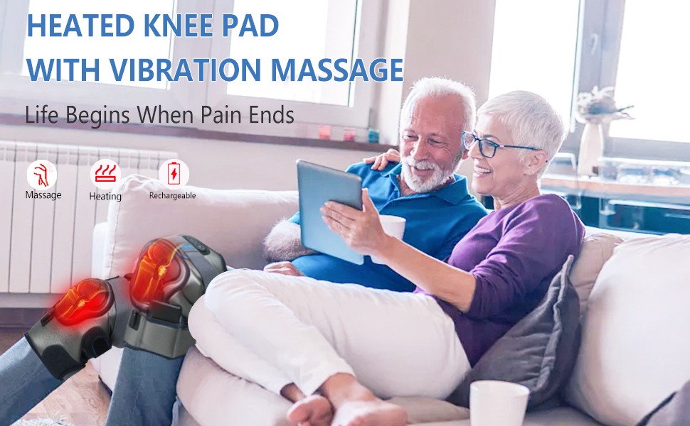 heated knee massager ends pain