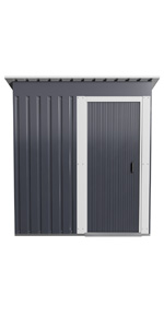 SLOPED ROOF: Prevents any liquids building up and stagnating to rot or rust the pent shed.