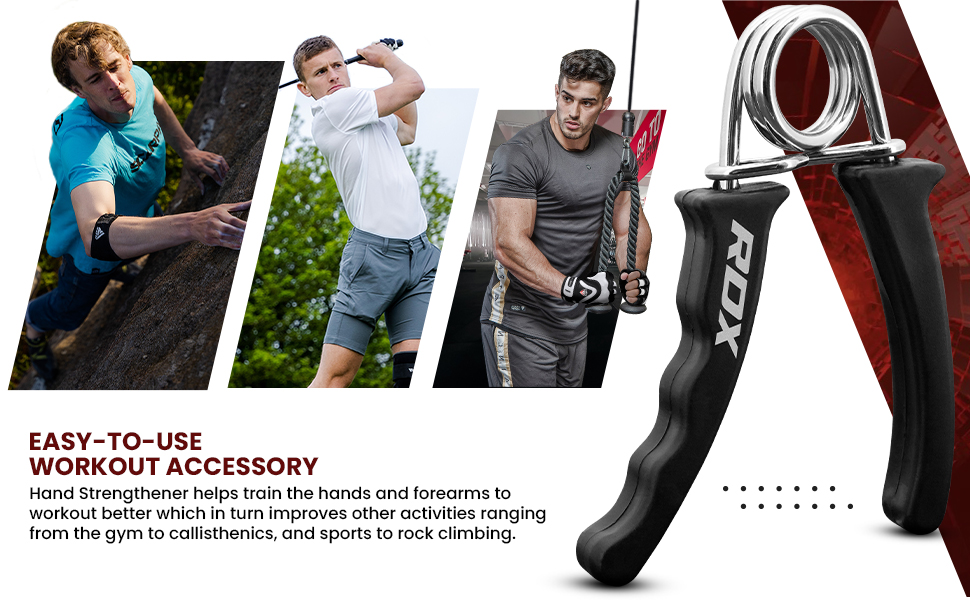 RDX Hand Gripper Finger Strengthener, Grip Strength Trainer