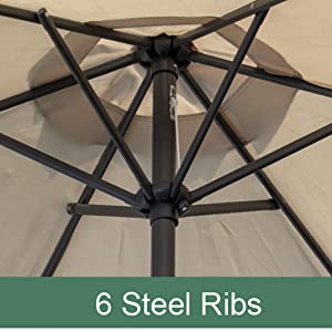 parasol, garden parasol, outdoor parasol, 2.7m parasol, 2.7m garden parasol, garden umbrella