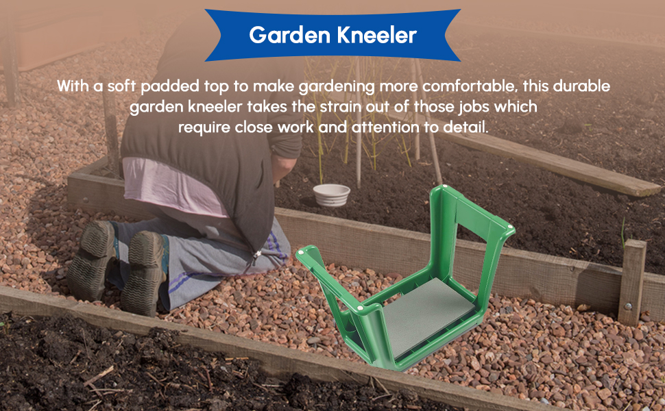 Garden Kneeler with lidded storage area