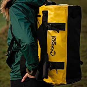Waterproof holdall backpack hiking outdoor bag camping swim convertible duffle weekend