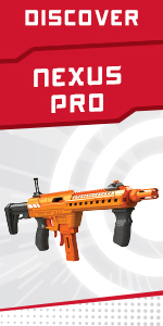 Discover Dart Zone Nexus Pro Nerf Rifle Manual Load shoots 38 meter