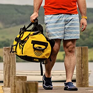 Waterproof holdall backpack hiking outdoor bag camping swim convertible duffle weekend