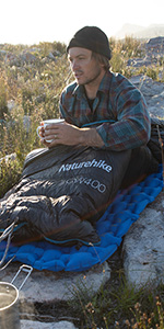 Down sleeping bag in winter for adults camping hiking