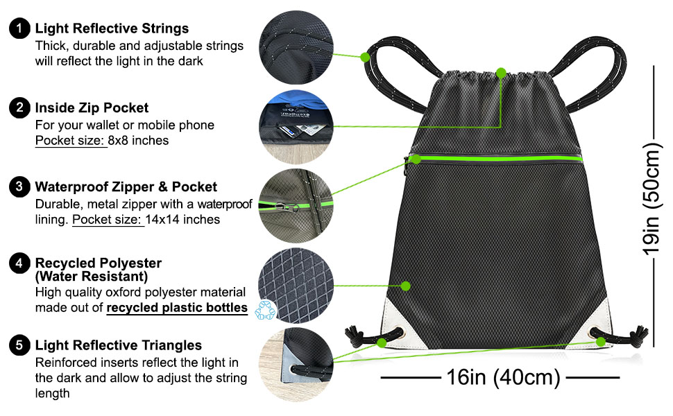 Backpack for Sport, PE, Swim, Beach, Yoga, Travel