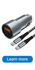 Dual Port USB Car Charger Flush Fit