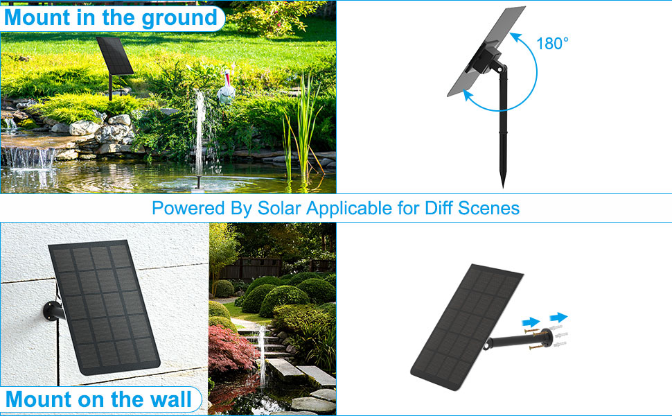 Solar water feature