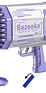 Bazooka Bubble Machine Blower for Toddlers