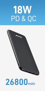 20W PD QC power bank