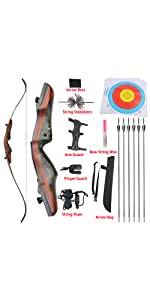 Takedown Recurve Bow Set