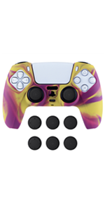 controller grip for ps5 silicone skins controller thumb grips caps for PlayStation 5 silicone case