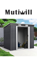 metal shed 7x4ft