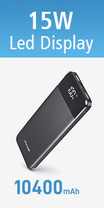 15W power bank with led display