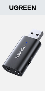 UGREEN 2 in 1 5.1 Bluetooth Adapter Transmitter & Receiver