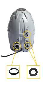 A, B C Seals for lazy spa repair