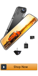 camera dash cam mirror rear screen touch front
