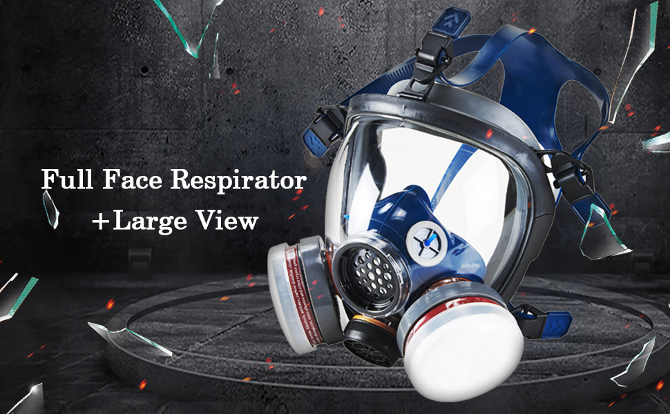 Full face respirator mask