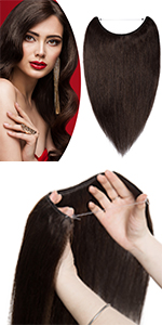 WIRE IN HUMAN HAIR EXTENSIONS