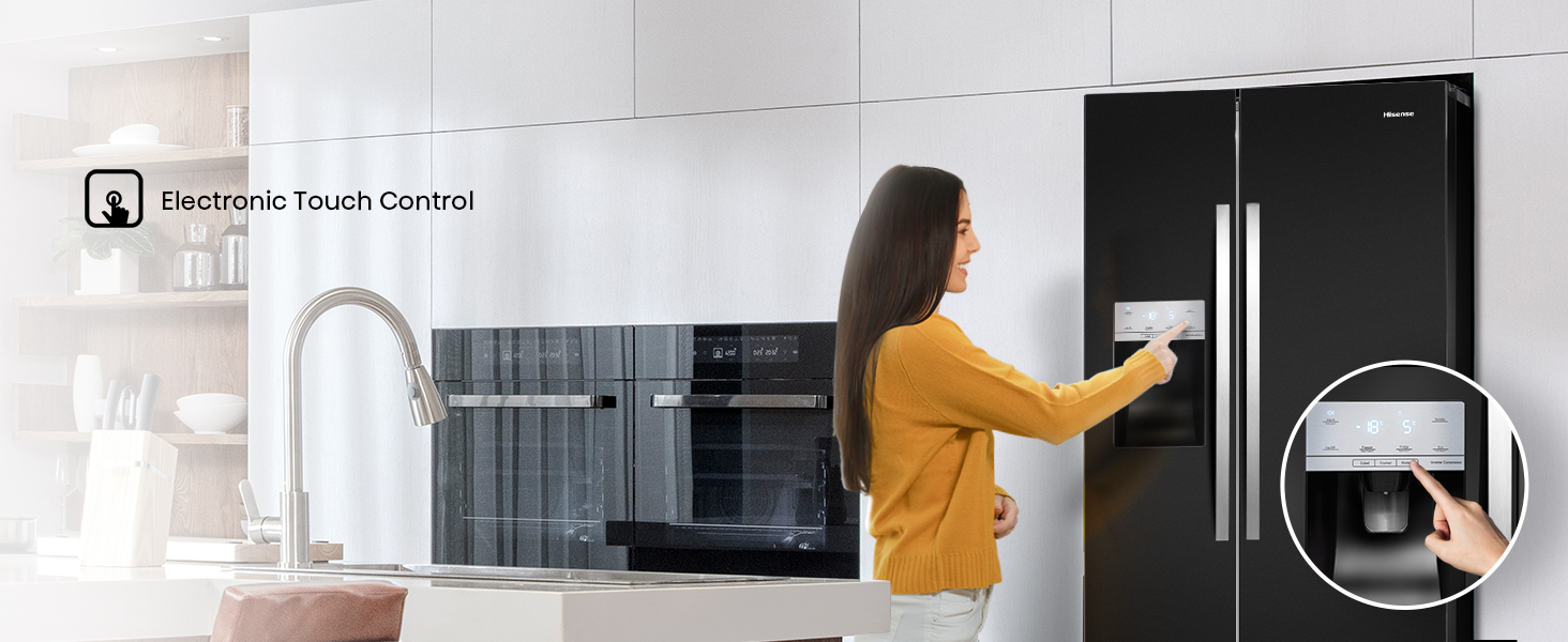 Take complete control over your fridge's features with a clear, simple use LED touch control panel.