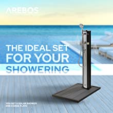 4260627428106_Solardusche 20 L schwarz mit Bodenplatte Anthrazit