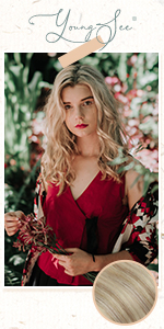 blonde nanao ring hair extensions