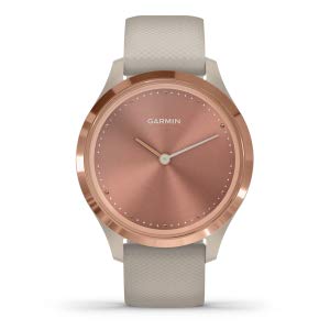Garmin vivomove 3S - Light Sand Silicone with Rose Gold Hardware