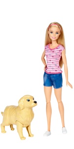 Barbie Newborn Pups Doll & Pets