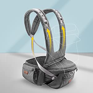 Baby HIPSEAT Ergonomic Baby Carrier 3 in 1 multifonctional SUNVENO Infant Newborn Hip Seat safty