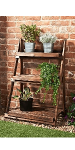 Burntwood 3 Tier Garden Shelf Flower