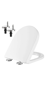 D shape UF toilet seat