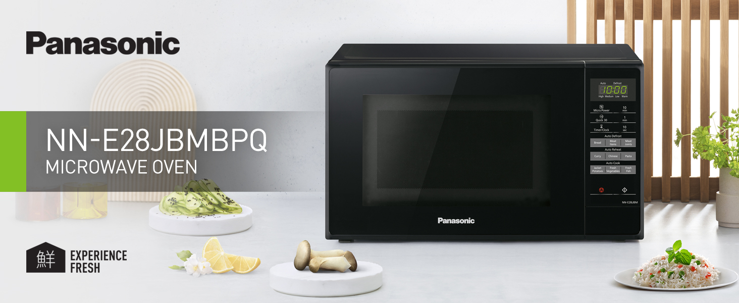 Compact Black Microwave Oven NN-E28JBMBPQ